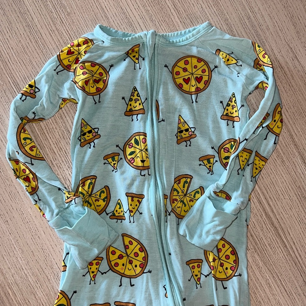 Little Sleepies pizza onesie - size 12-18 months